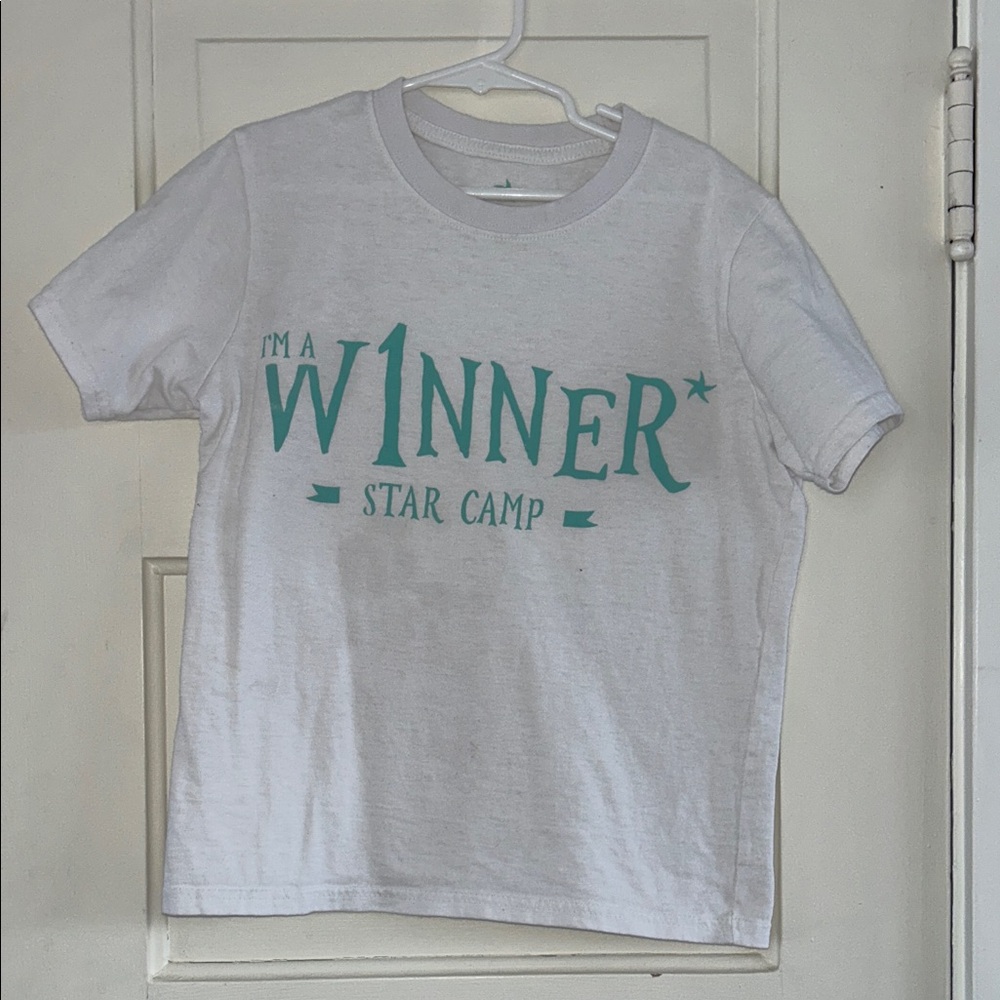 Kids White and Green 'Winner' T-Shirt